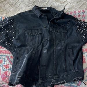 Pearled Jean jacket